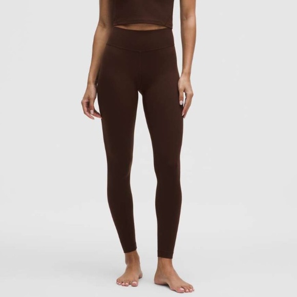 Lululemon Groove High-Rise Ribbed Panel Tight 28" Leggings in Lava Cake US 6 - Picture 1 of 7